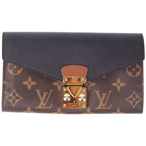 louis vuitton black and brown wallet